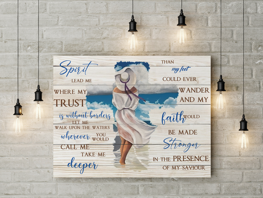 Beach Canvas Spirit Lead Me