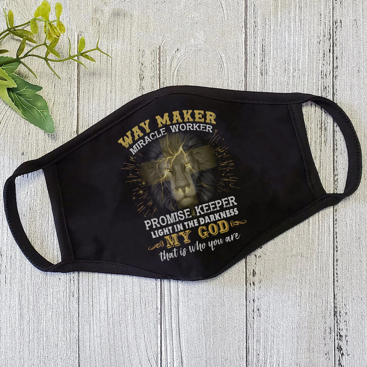 Way Maker Jesus Face Mask TA