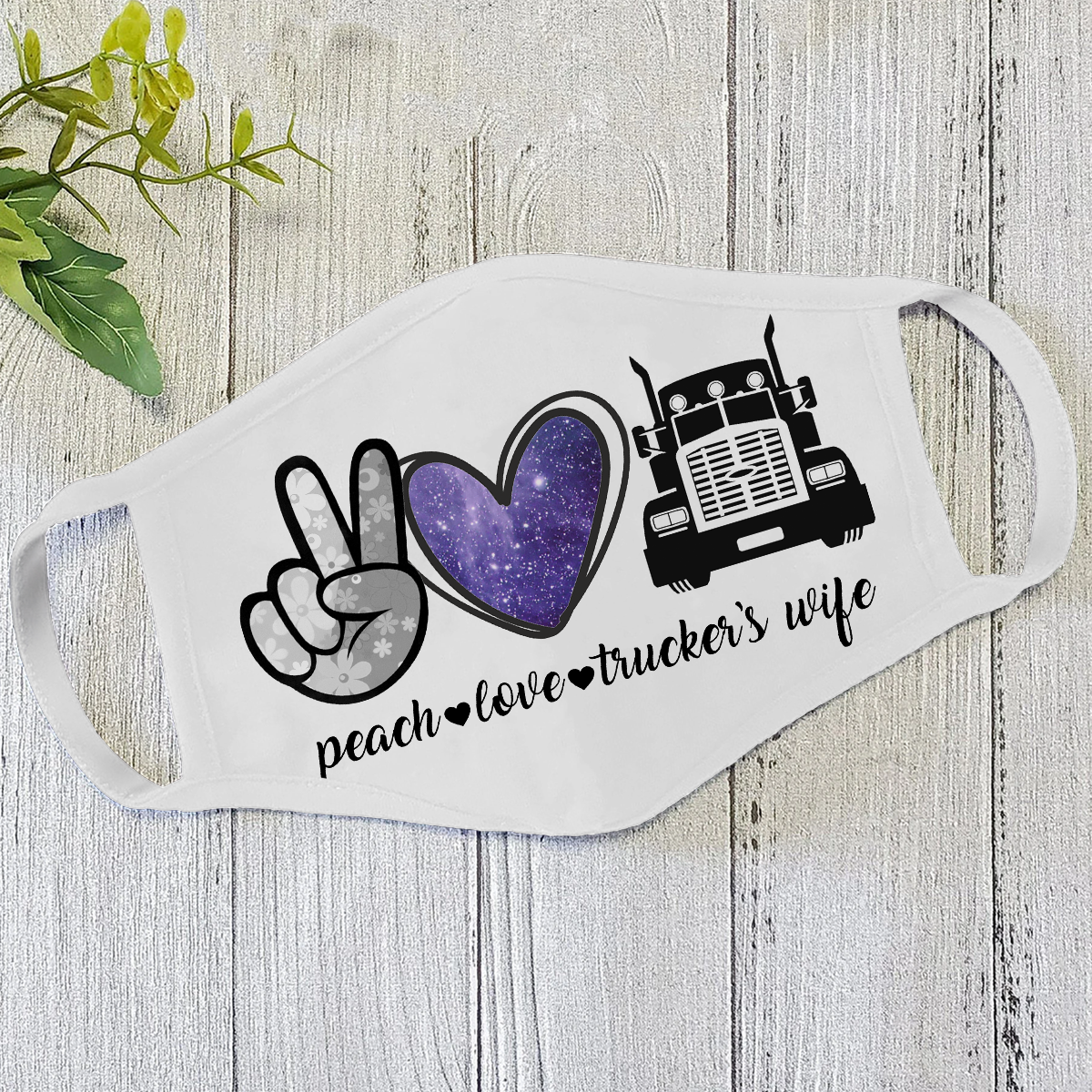 Trucker Wife Face Mask DL