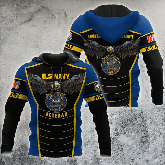 U.S Navy veteran Eagle Pride design 3d print shirts Proud Military