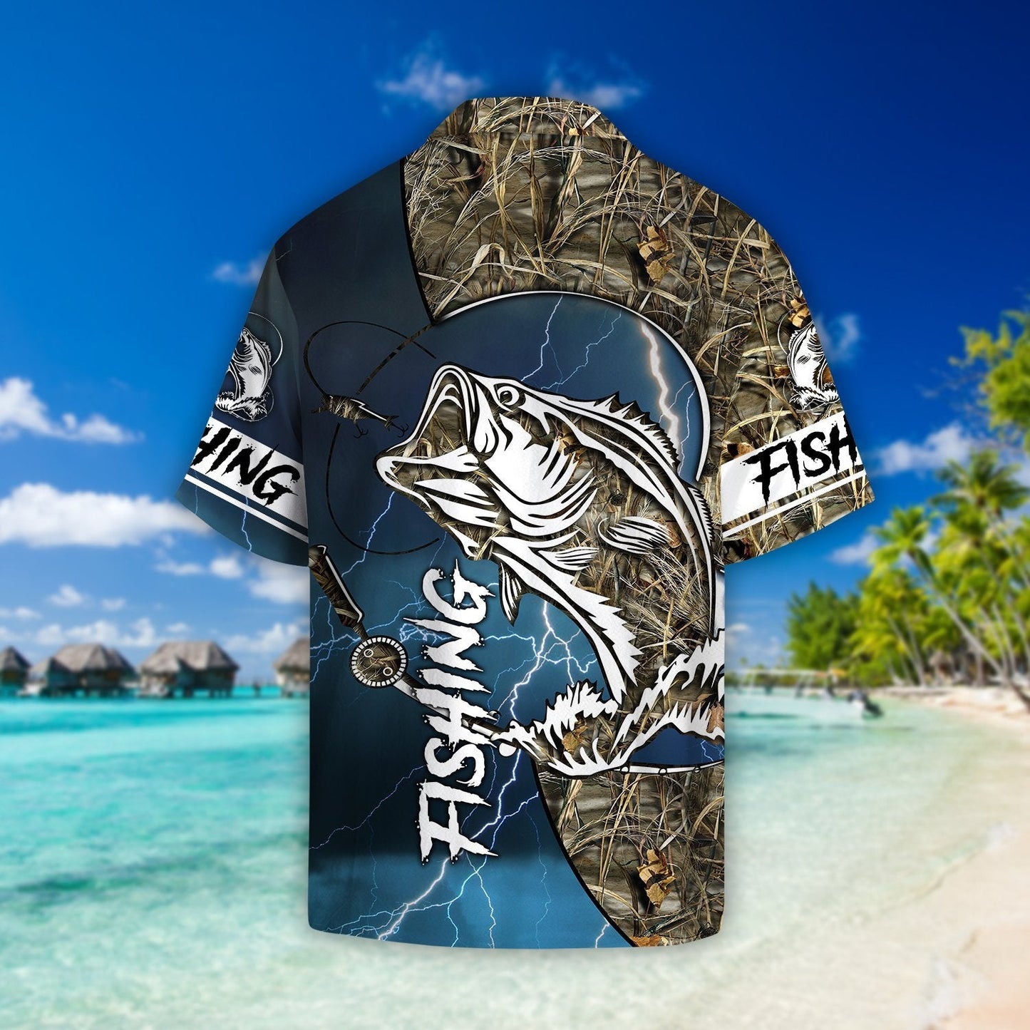 Bass fishing Sport - Blue version Hawaii Shirt TR2707201S