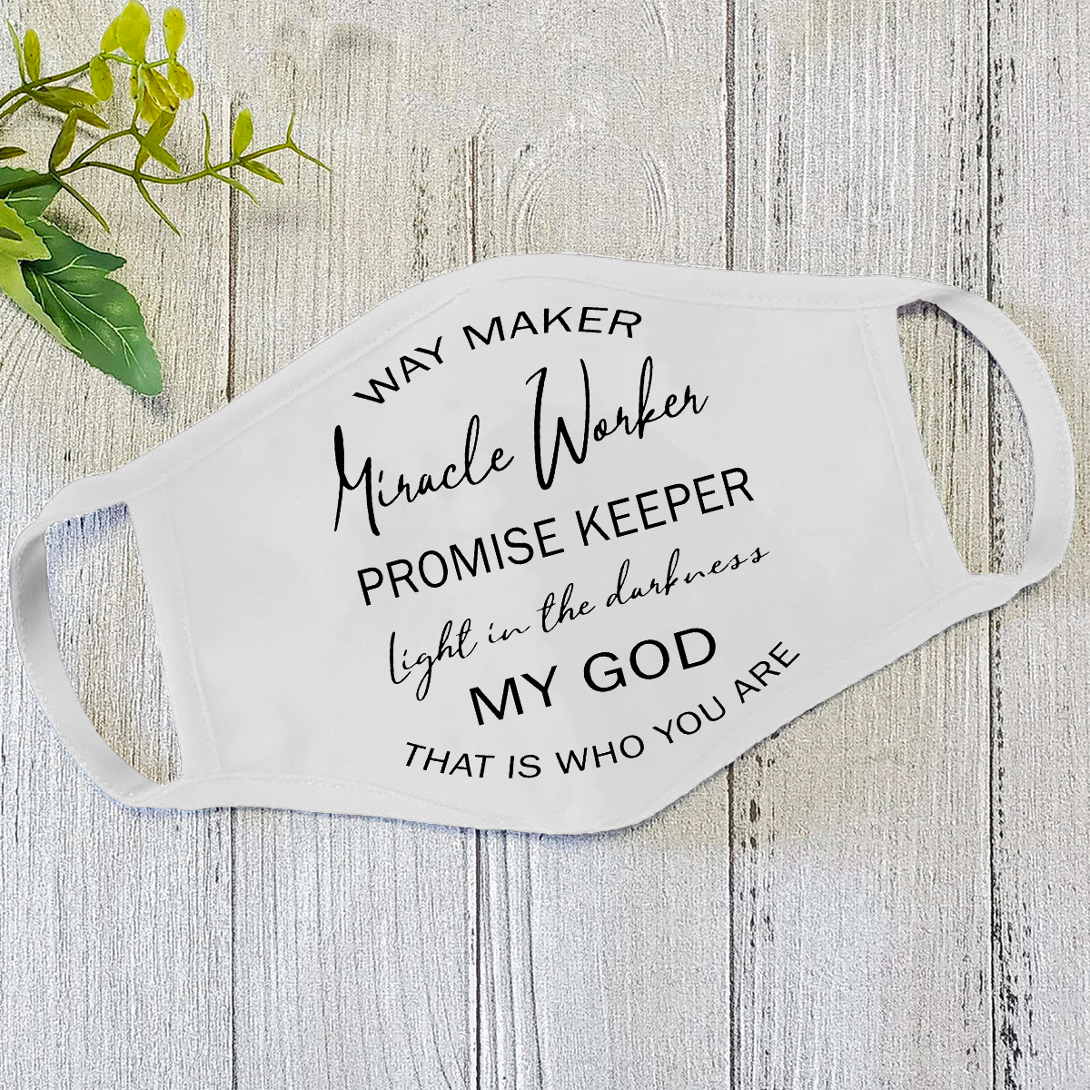 Way Maker Jesus Face Mask TA