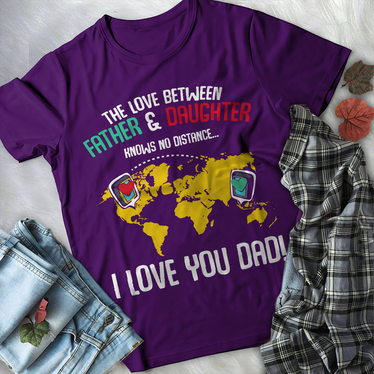 The Love Between Father And Daughter T-Shirt - Best Gift For Father's Day PL