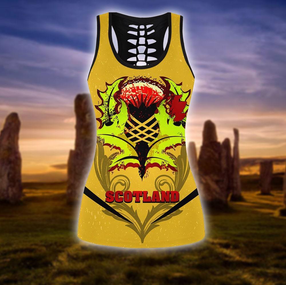 tattoos legging + hollow tank combo AM092003