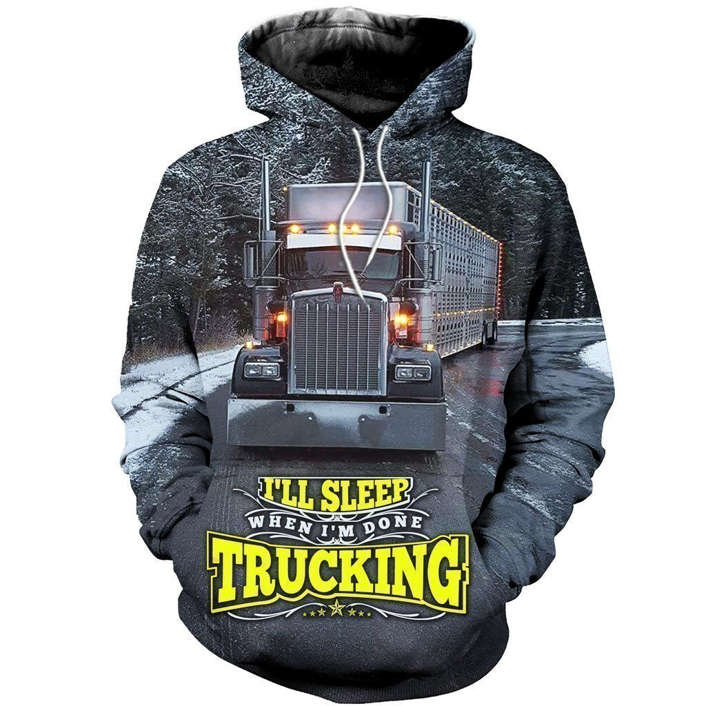 3D All Over Printed Winter Truck Shirts and Shorts-Apparel-6teenth World-Hoodie-S-Vibe Cosy™