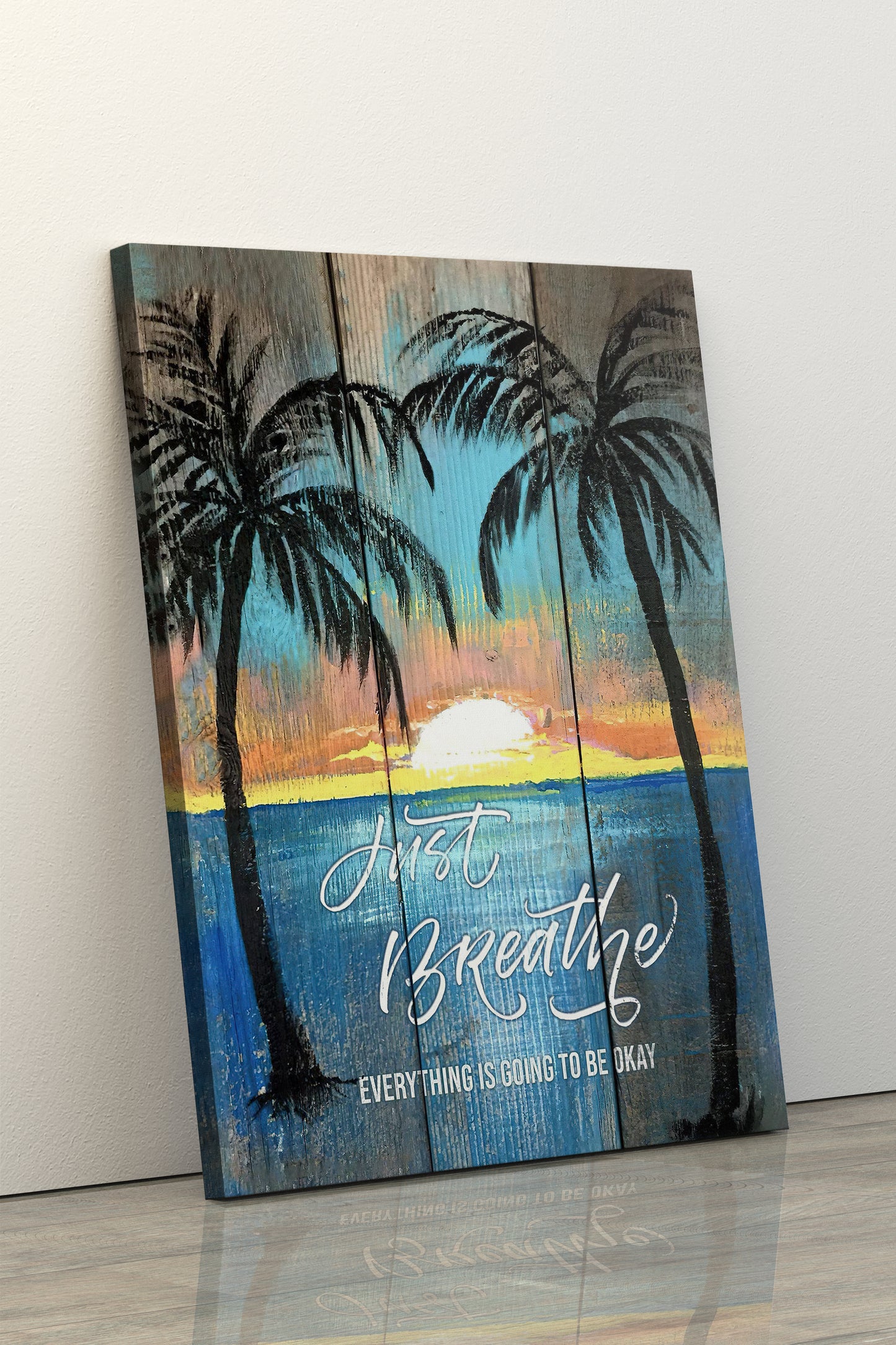 Beach Canvas Just Breath