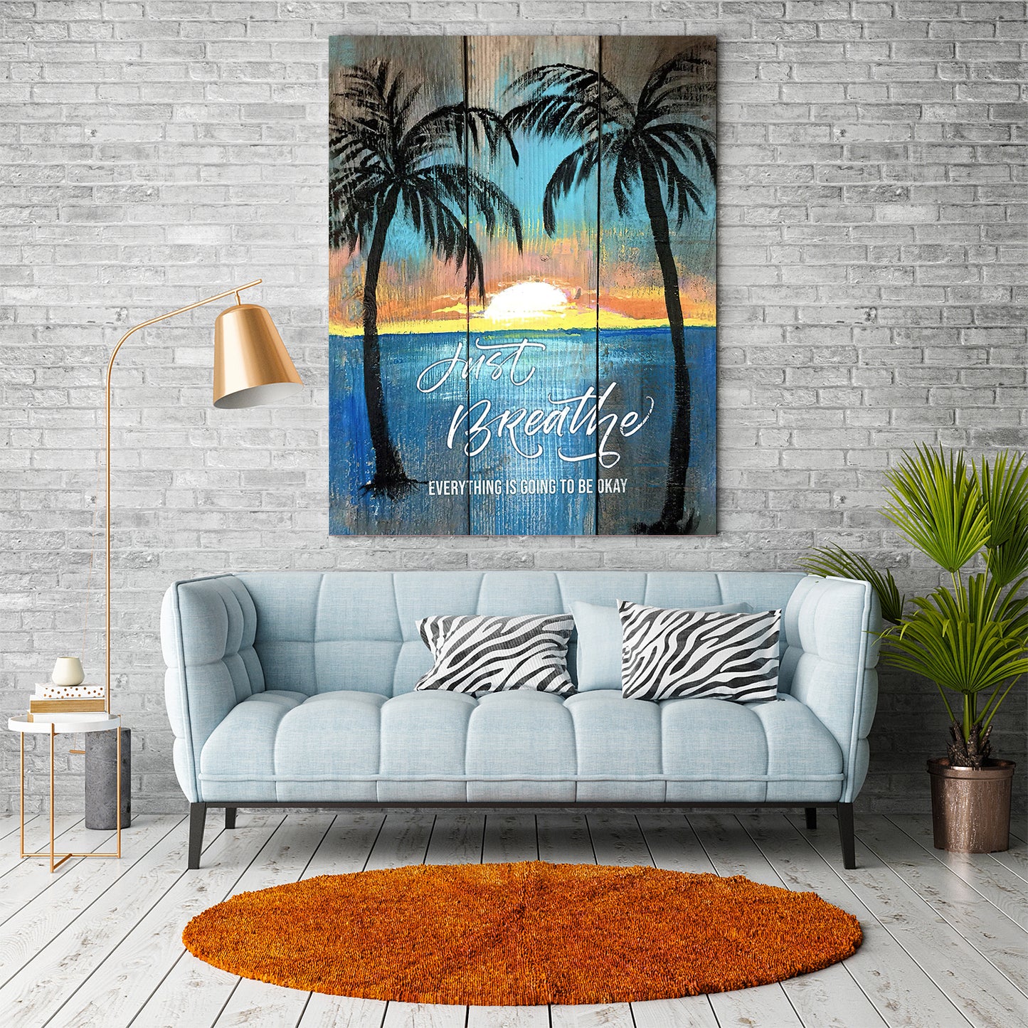 Beach Canvas Just Breath