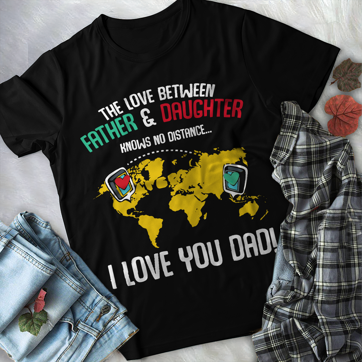 The Love Between Father And Daughter T-Shirt - Best Gift For Father's Day PL
