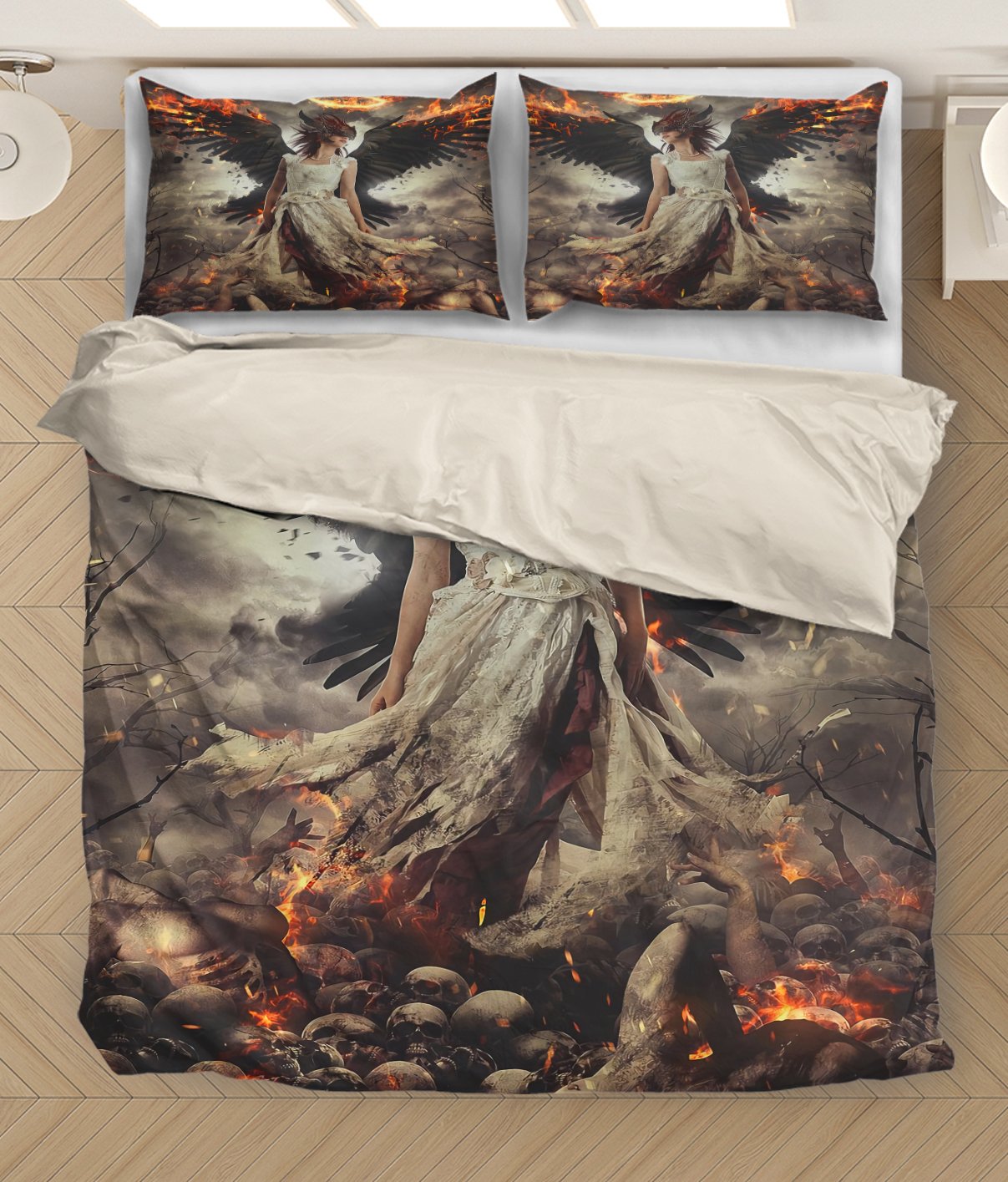 Angel & Demon Bedding Set HAC170601-NM-Bedding Set-NM-Twin-Vibe Cosy™