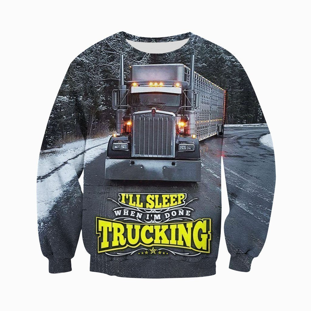 3D All Over Printed Winter Truck Shirts and Shorts-Apparel-6teenth World-Sweatshirt-S-Vibe Cosy™