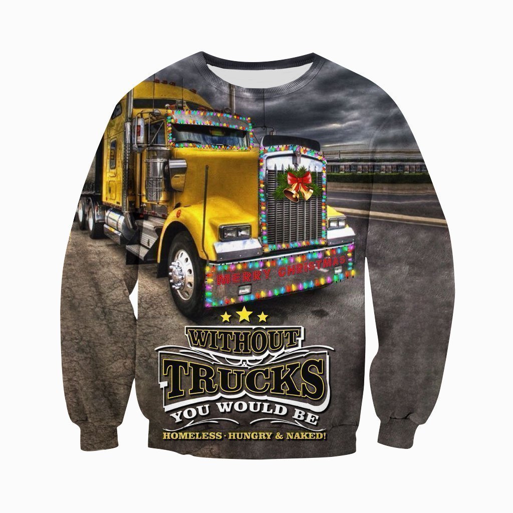3D All Over Printed Christmas Truck Shirts and Shorts - Amaze Style™-Apparel