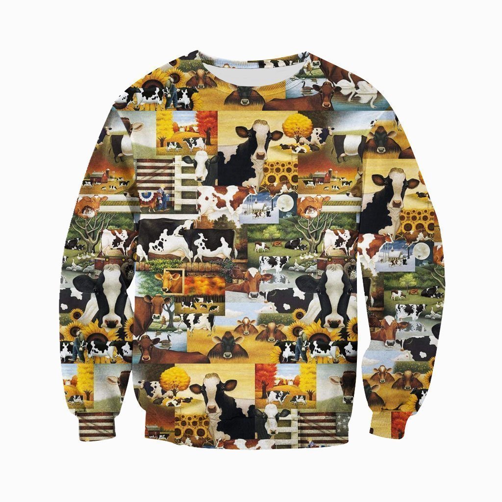 3D All Over Printed Farmer Life Shirts And Shorts-Apparel-6teenth World-Sweatshirt-S-Vibe Cosy™