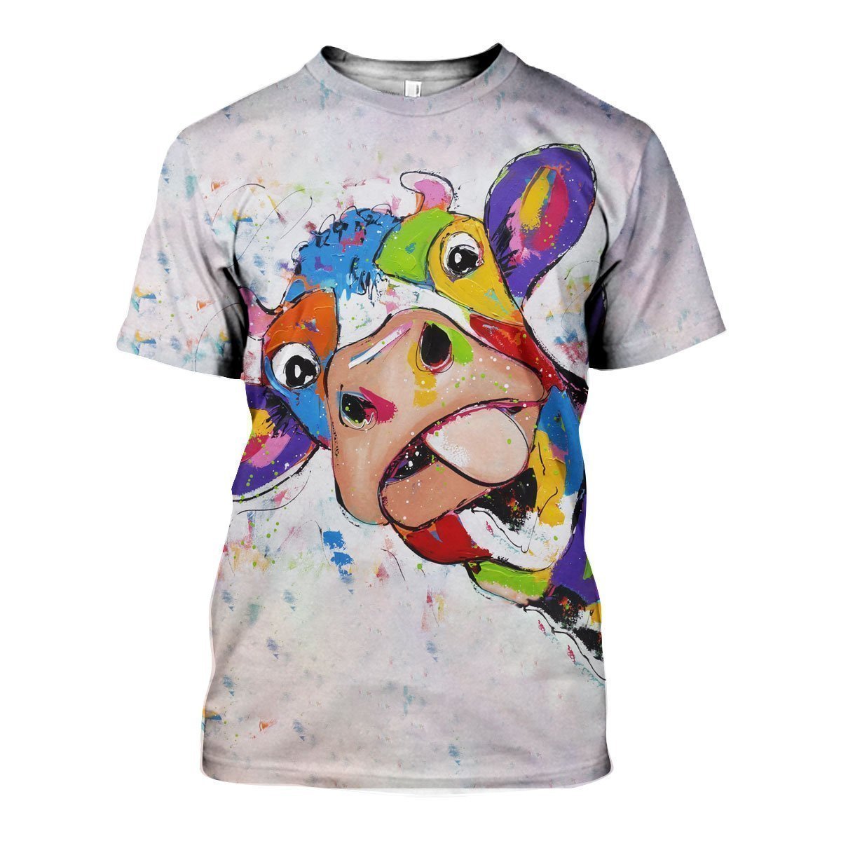 3D All Over Printed Oil Painting Cow Shirts and Shorts - Amaze Style™-Apparel