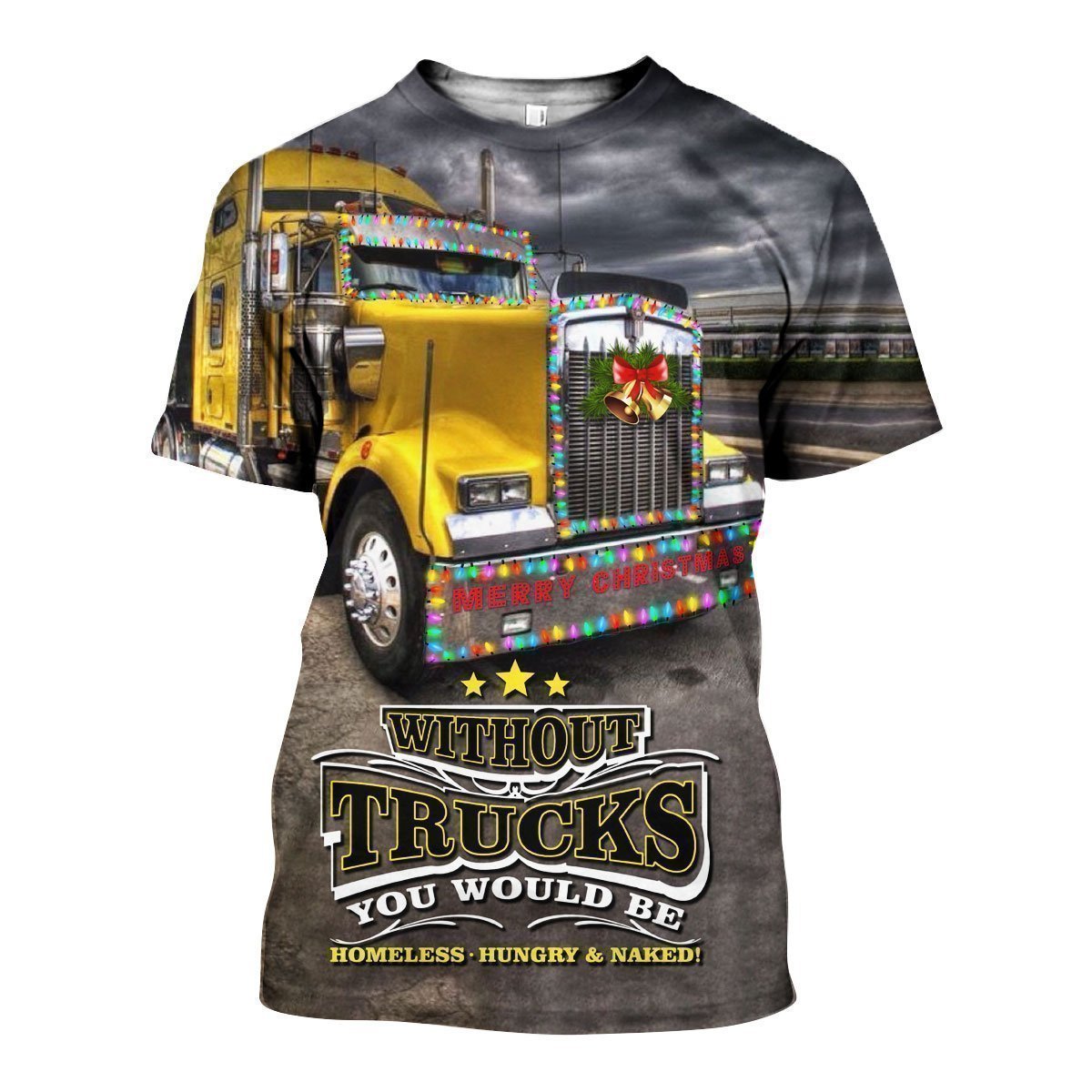 3D All Over Printed Christmas Truck Shirts and Shorts - Amaze Style™-Apparel
