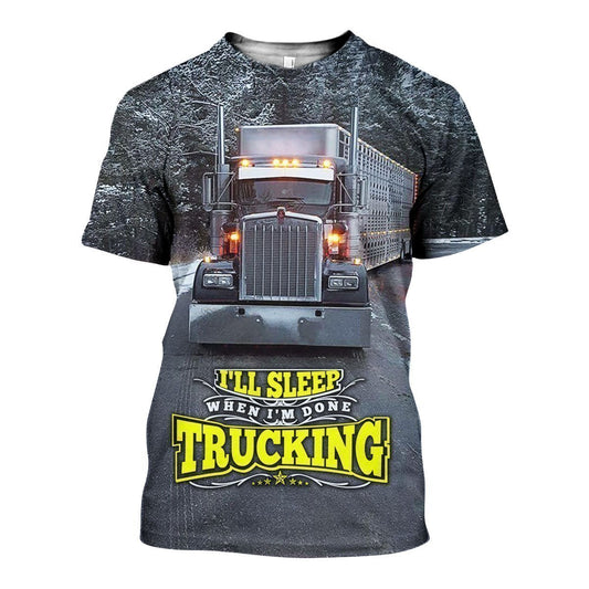 3D All Over Printed Winter Truck Shirts and Shorts-Apparel-6teenth World-T-Shirt-S-Vibe Cosy™