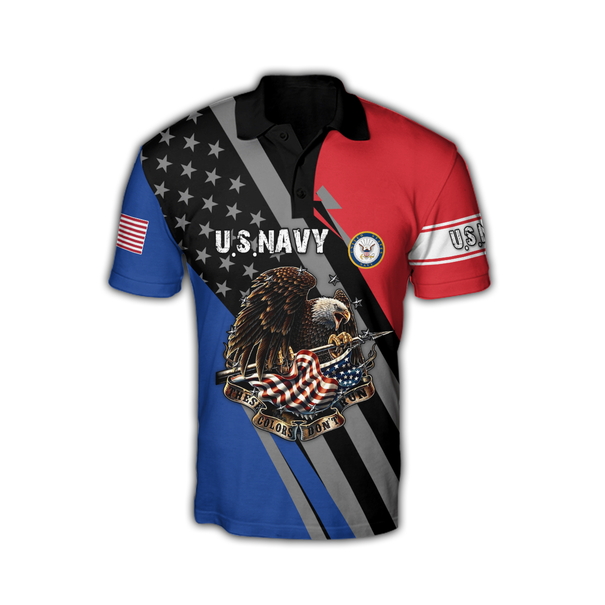 US Navy 3D All Over Printed Shirts For Men and Women TA091420051S