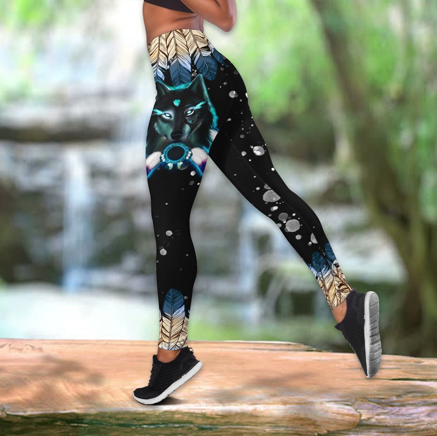 Tattoos legging + hollow tank combo MH1109202