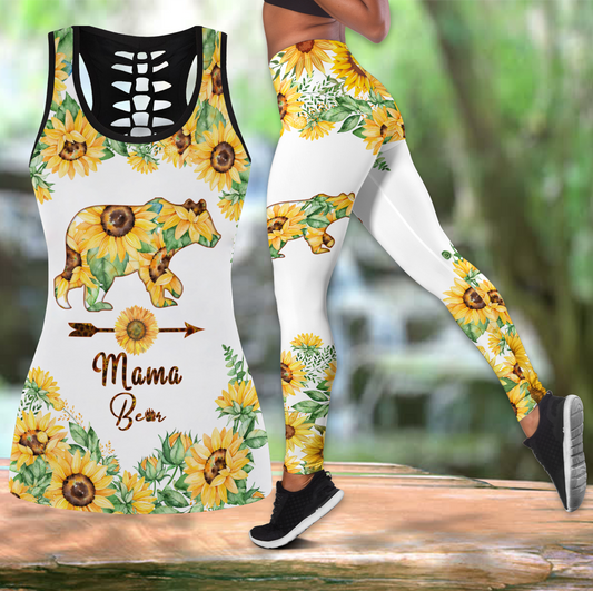 Sunflower Mama Bear Combo Tank + Legging JJ25052005