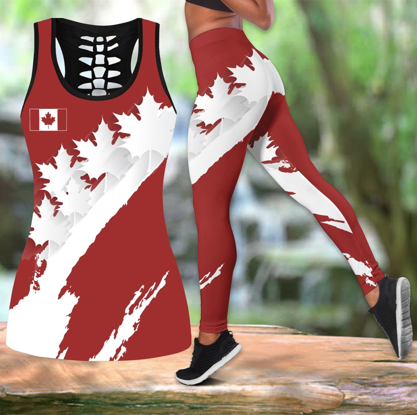 Canadian Maple Leaves Combo Tank + Legging NM20062201