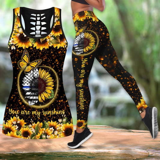 You Are My Sunshine - Back The Blue Combo Outfit HHT28082005S