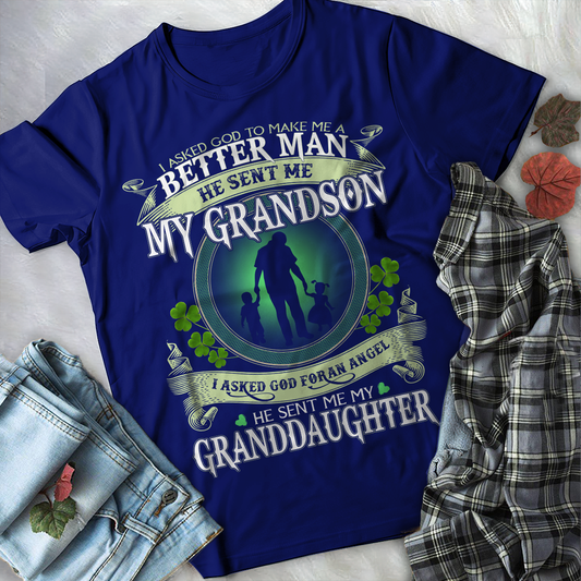 My Grandson And Granđaughter T Shirt PL