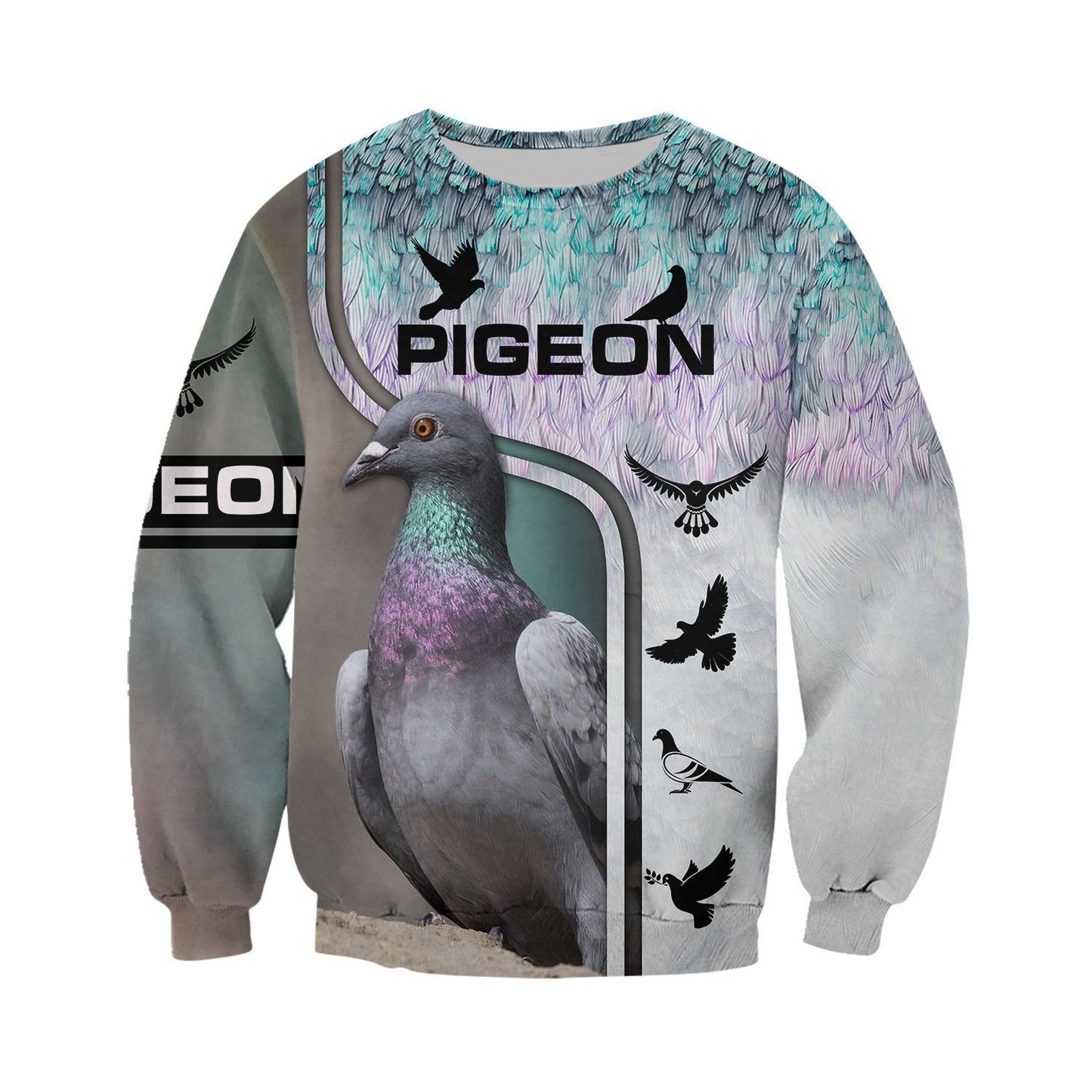Beautiful Pigeon 3D All Over Printed Shirts TT13012004-Apparel-TT-Sweat Shirt-S-Vibe Cosy™