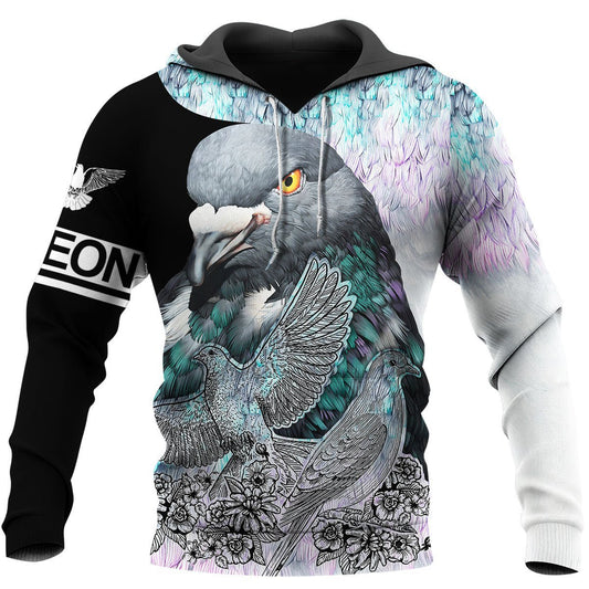 Beautiful Pigeon 3D All Over Printed Shirts TT13012003-Apparel-TT-Hoodie-S-Vibe Cosy™