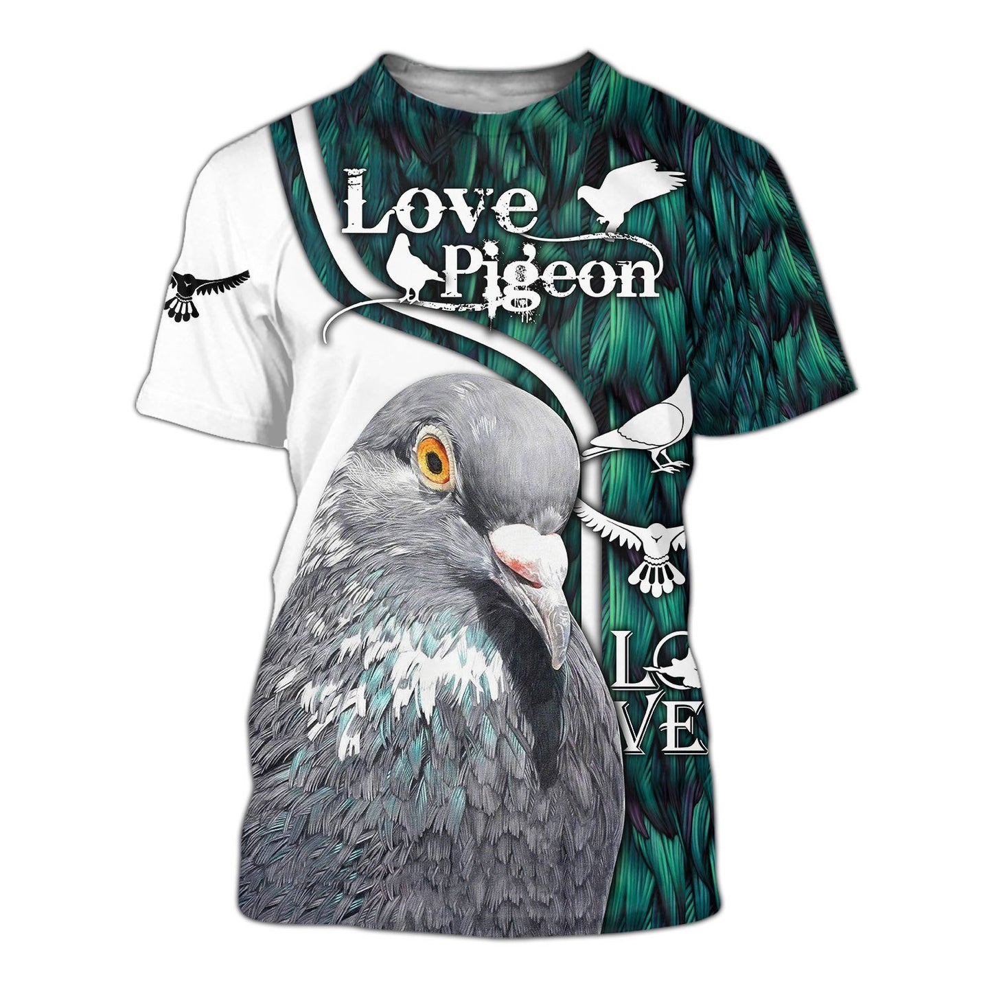 Beautiful Pigeon 3D All Over Printed Shirts TT13012001-Apparel-TT-T-Shirt-S-Vibe Cosy™