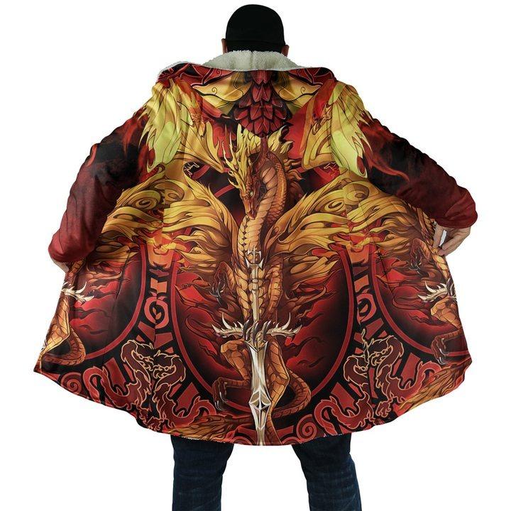 3D Tattoo and Dungeon Dragon Hoodie Coat for Men and Woman NM050922-Apparel-NM-Hooded Blanket-S-Vibe Cosy™