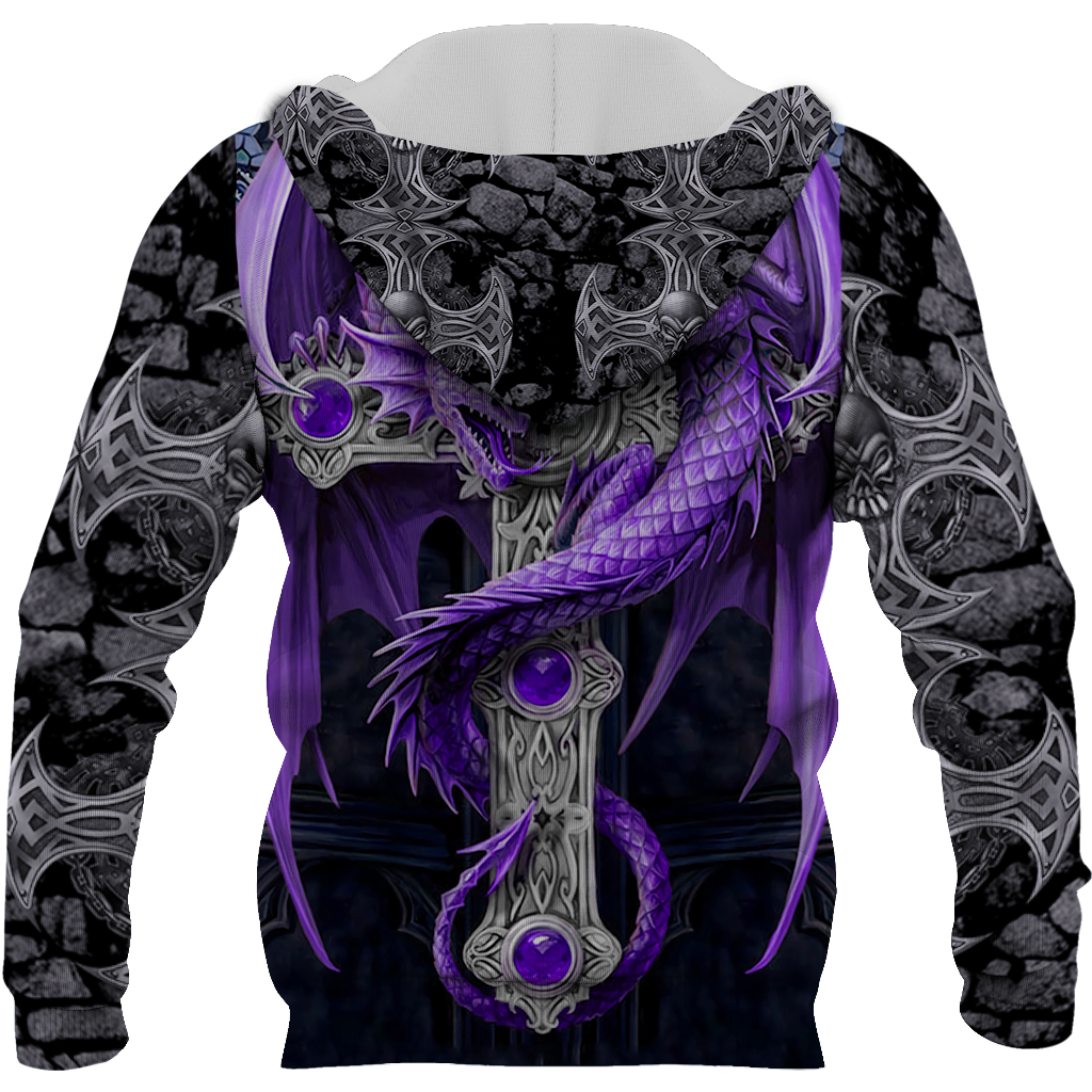 3D Tattoo and Dungeon Dragon Hoodie T Shirt For Men and Women NM050923 - Amaze Style™-Apparel