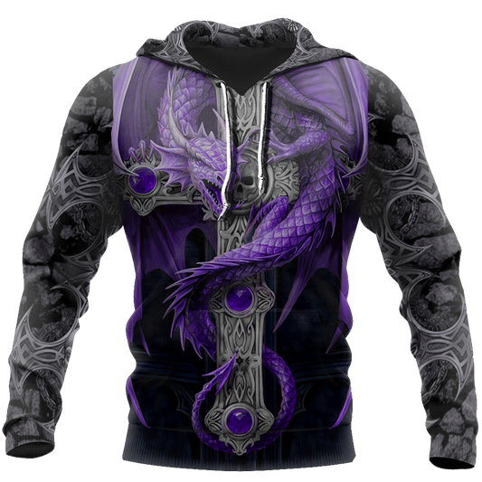 3D Tattoo and Dungeon Dragon Hoodie T Shirt For Men and Women NM050923 - Amaze Style™-Apparel