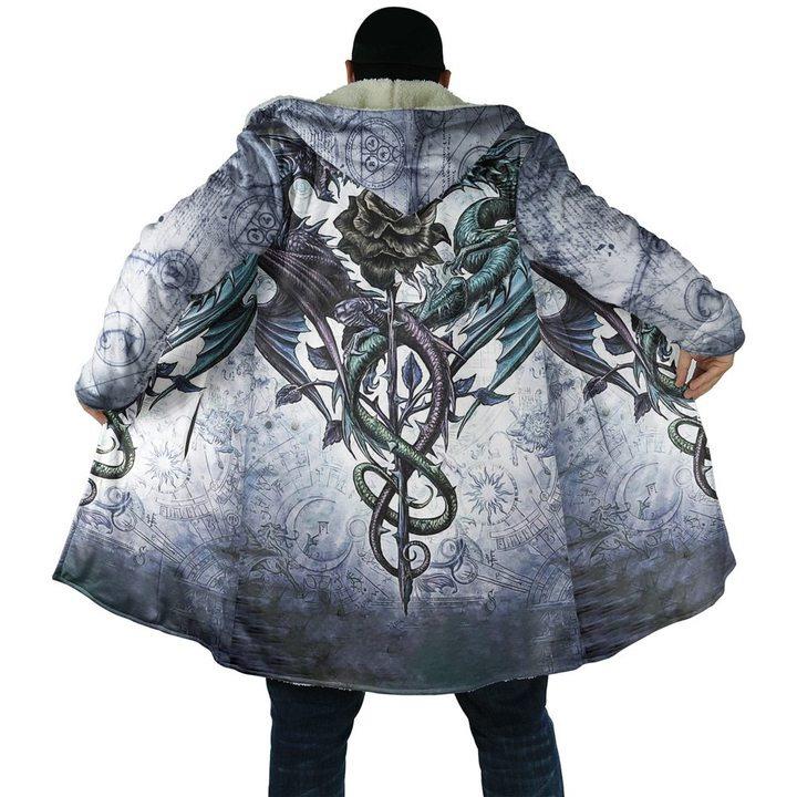 3D Tattoo and Dungeon Dragon Hoodie Coat for Men and Woman NM050925-Apparel-NM-Hooded Blanket-S-Vibe Cosy™