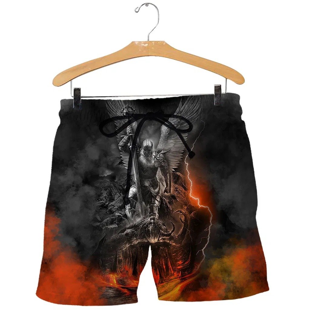 3D Tattoo and Dungeon Dragon Hoodie T Shirt For Men and Women NM050937-Apparel-NM-Shorts-S-Vibe Cosy™