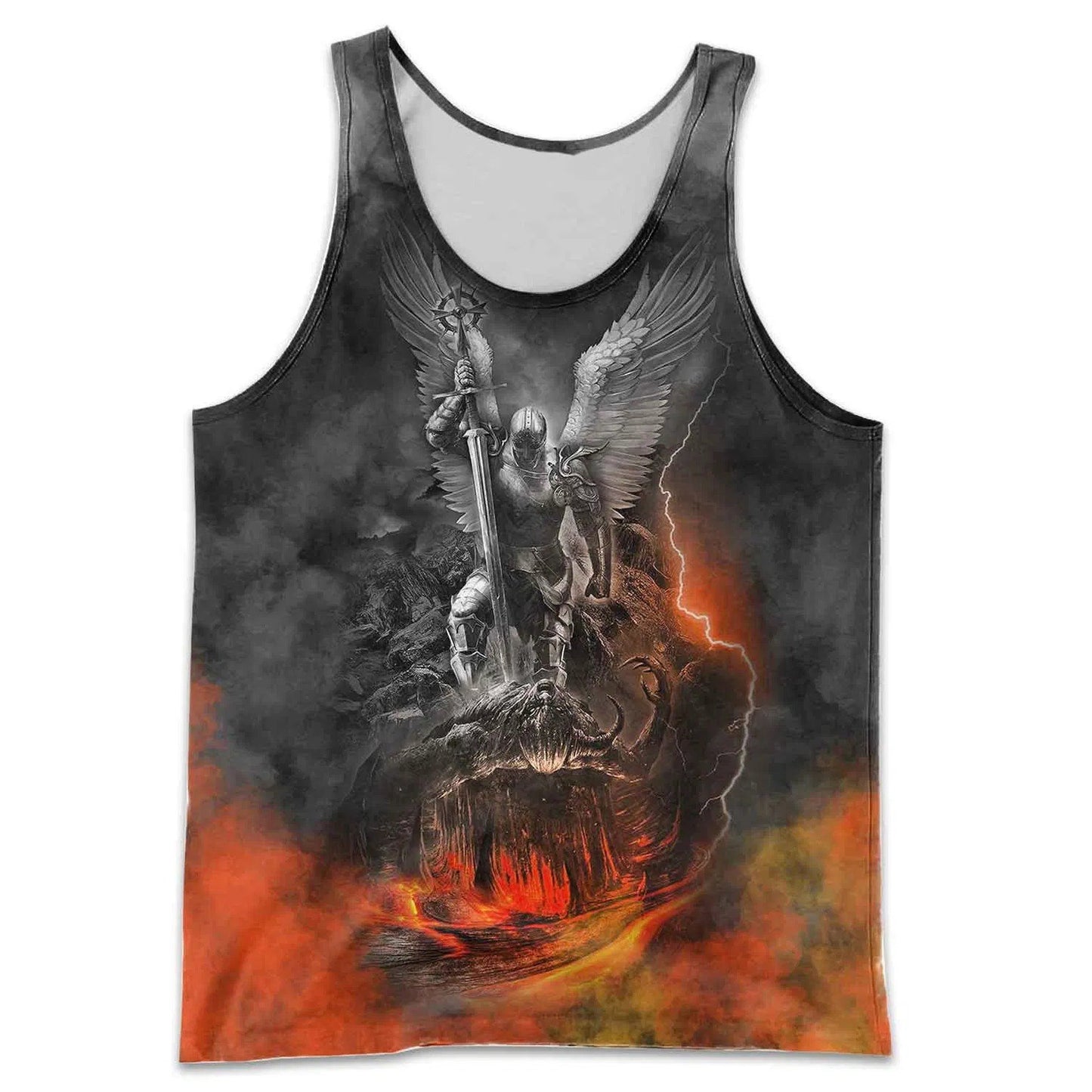 3D Tattoo and Dungeon Dragon Hoodie T Shirt For Men and Women NM050937-Apparel-NM-Tank Top-S-Vibe Cosy™