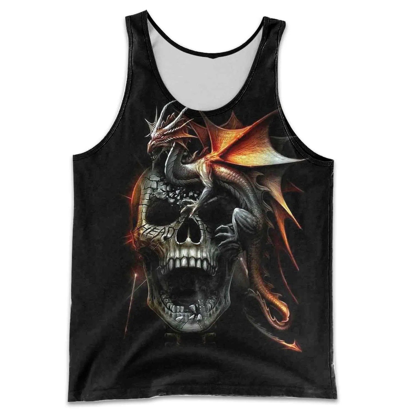 3D Tattoo and Dungeon Dragon Hoodie T Shirt For Men and Women NM050941-Apparel-NM-Tank Top-S-Vibe Cosy™