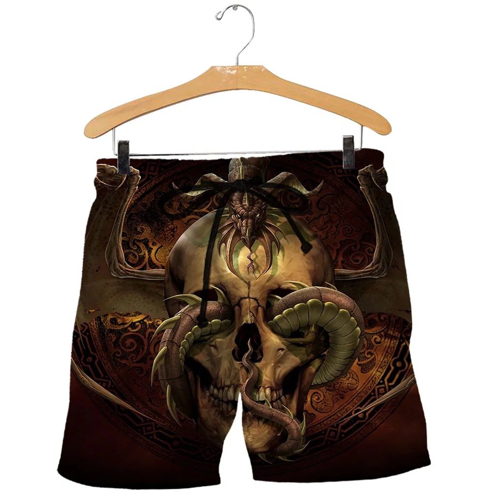 3D Tattoo and Dungeon Dragon Hoodie T Shirt For Men and Women NM050942-Apparel-NM-Shorts-S-Vibe Cosy™