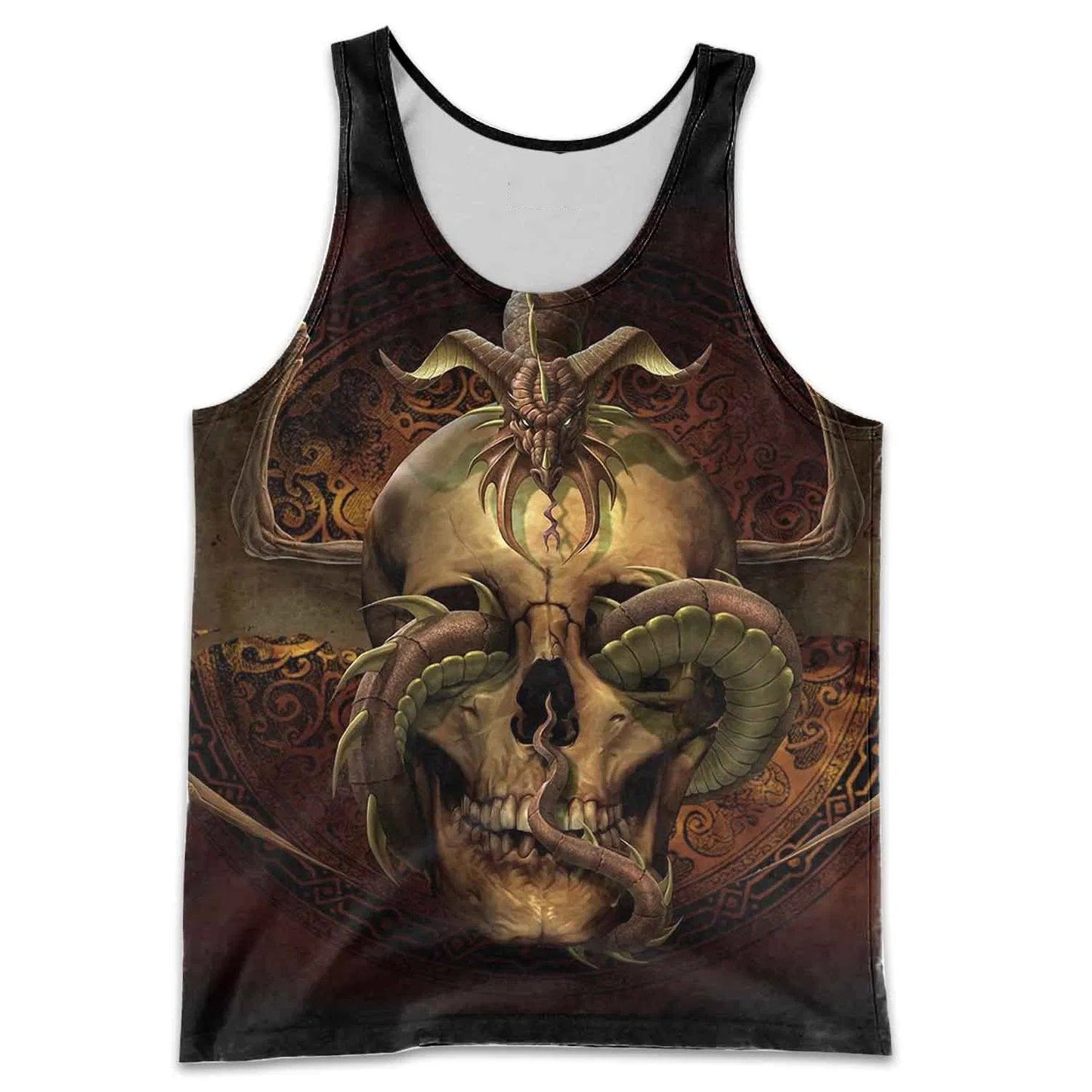 3D Tattoo and Dungeon Dragon Hoodie T Shirt For Men and Women NM050942-Apparel-NM-Tank Top-S-Vibe Cosy™