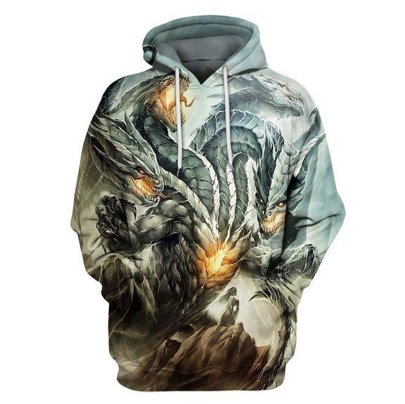 3D Tattoo and Dungeon Dragon Hoodie T Shirt For Men and Women NM050943 - Amaze Style™-Apparel