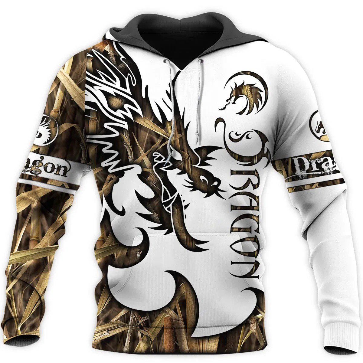 3D Tattoo and Dungeon Dragon Hoodie T Shirt For Men and Women NM050944-Apparel-NM-Hoodie-S-Vibe Cosy™