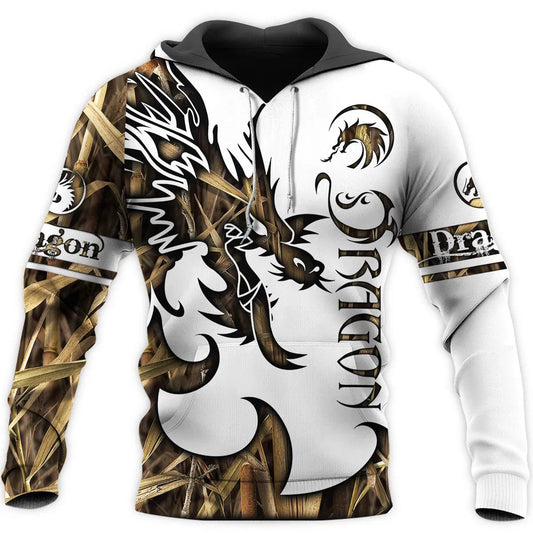 3D Tattoo and Dungeon Dragon Hoodie T Shirt For Men and Women NM050944-Apparel-NM-Hoodie-S-Vibe Cosy™