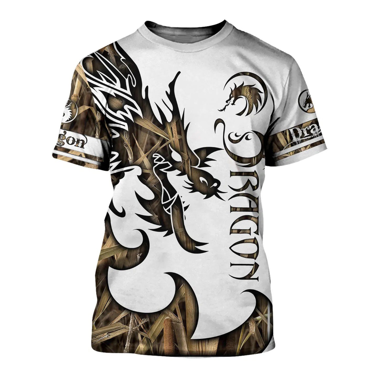 3D Tattoo and Dungeon Dragon Hoodie T Shirt For Men and Women NM050944-Apparel-NM-T-Shirt-S-Vibe Cosy™