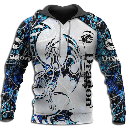 3D Tattoo and Dungeon Dragon Hoodie T Shirt For Men and Women NM050945-Apparel-NM-Hoodie-S-Vibe Cosy™