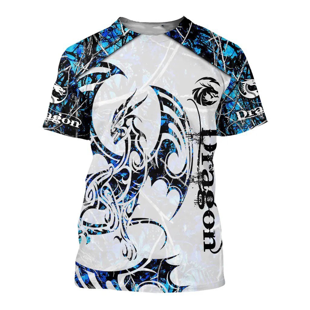 3D Tattoo and Dungeon Dragon Hoodie T Shirt For Men and Women NM050945-Apparel-NM-T-Shirt-S-Vibe Cosy™