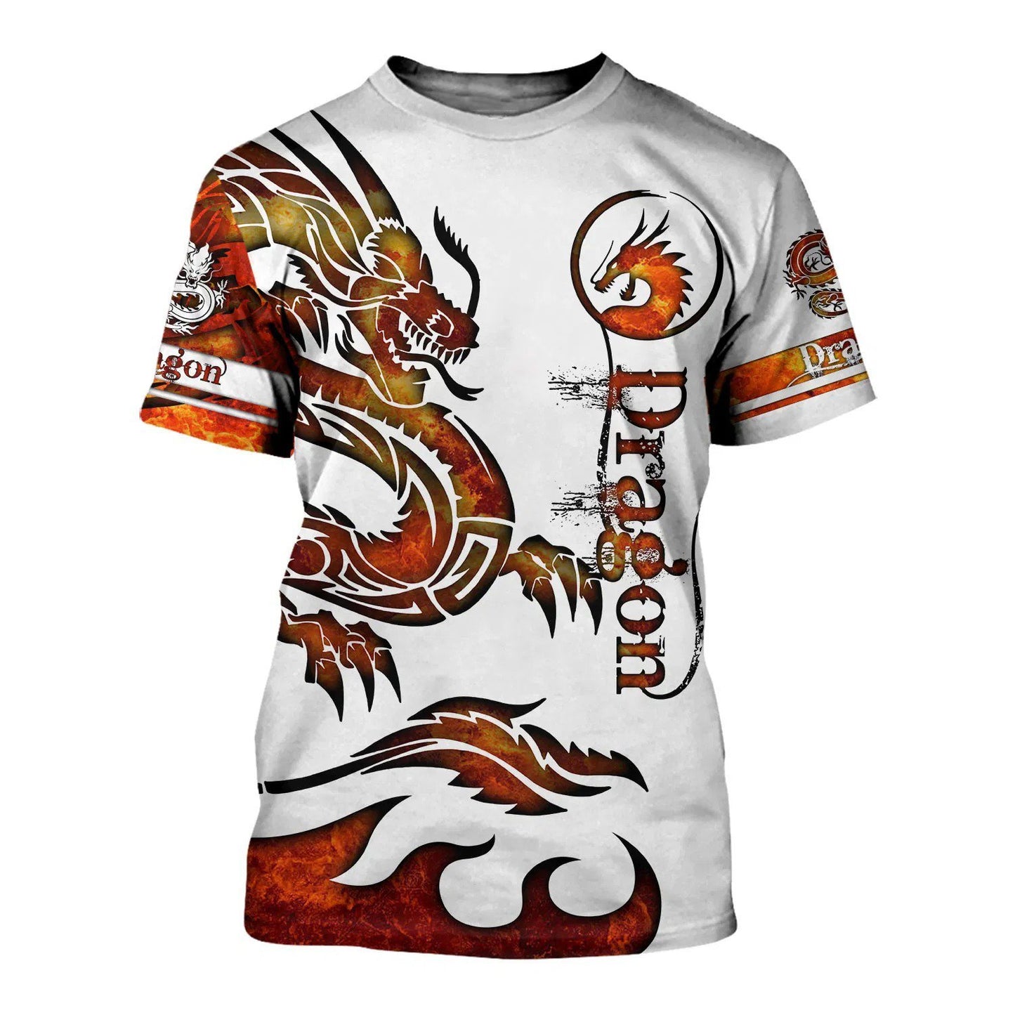 3D Tattoo and Dungeon Dragon Hoodie T Shirt For Men and Women NM050948-Apparel-NM-T-Shirt-S-Vibe Cosy™