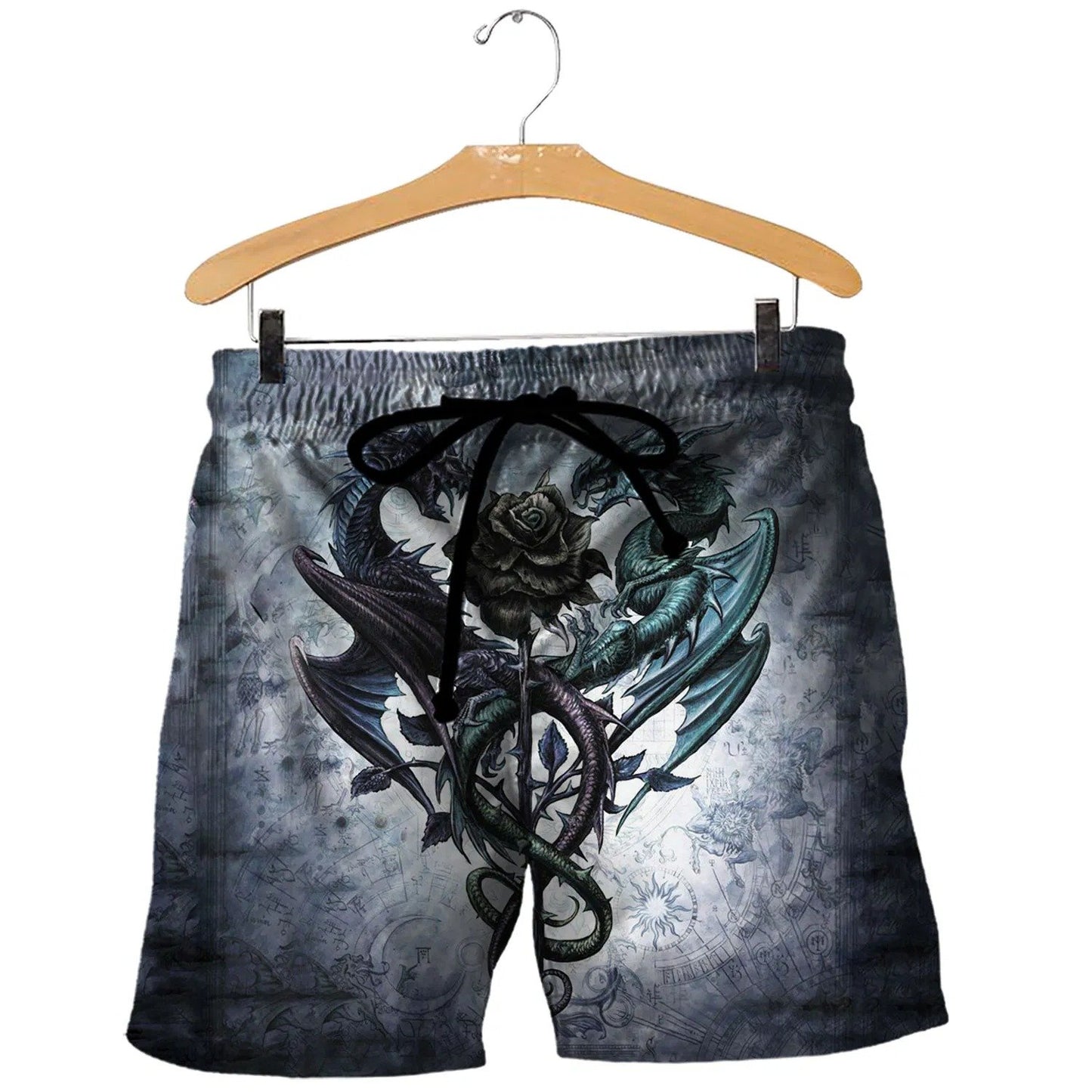3D Tattoo and Dungeon Dragon Hoodie T Shirt For Men and Women HD111-Apparel-NM-Shorts-S-Vibe Cosy™