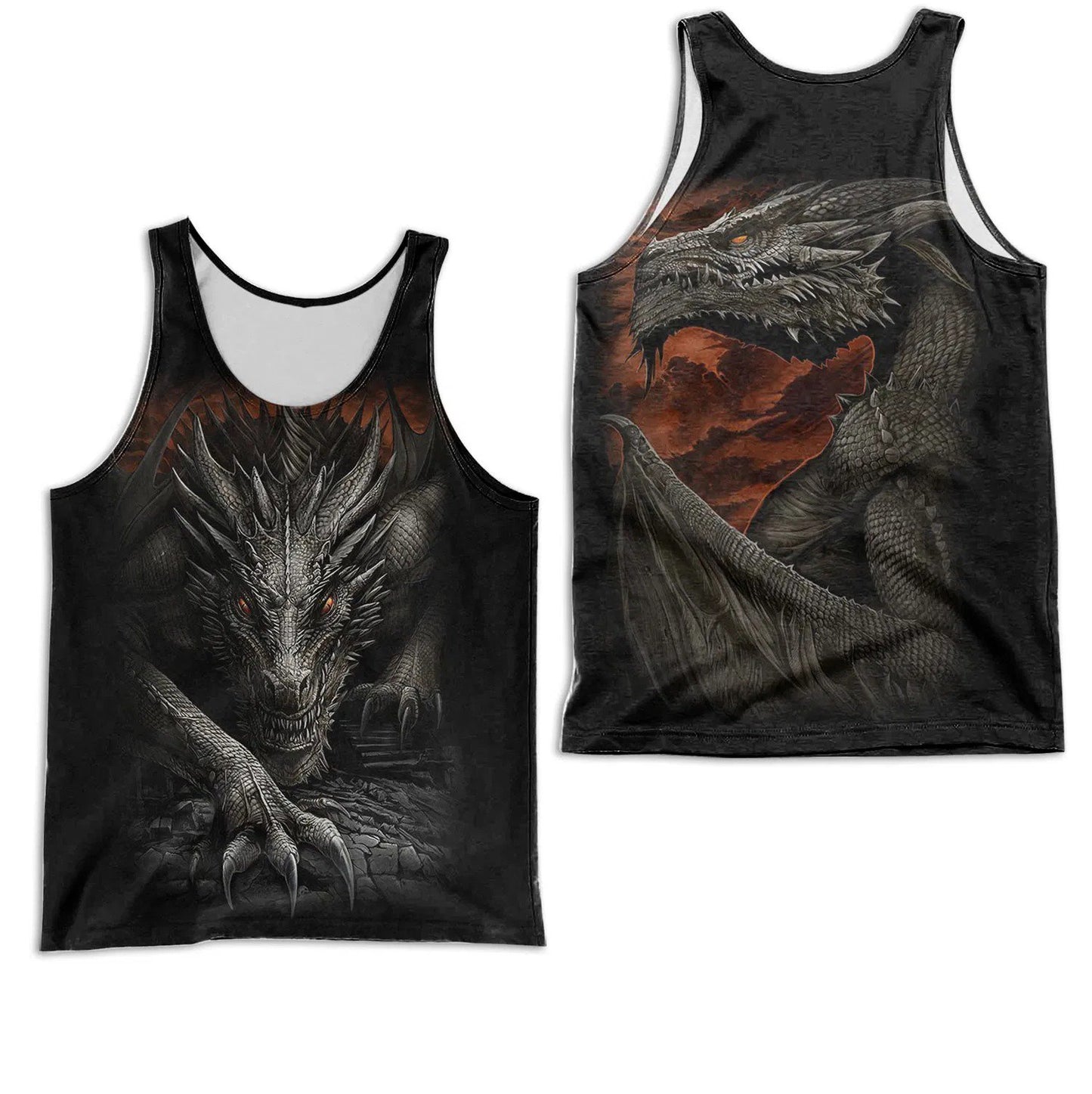3D Tattoo and Dungeon Dragon Hoodie T Shirt For Men and Women NM050950 - Amaze Style™-Apparel