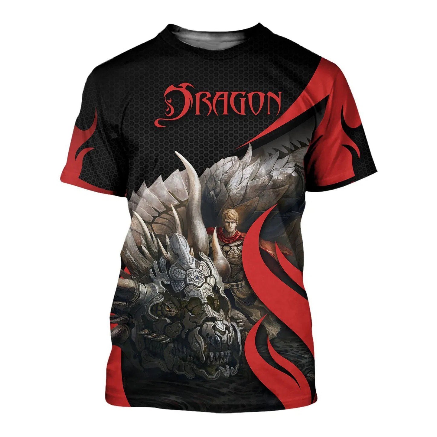 3D Tattoo and Dungeon Dragon Hoodie T Shirt For Men and Women NM050960-Apparel-NM-T-Shirt-S-Vibe Cosy™