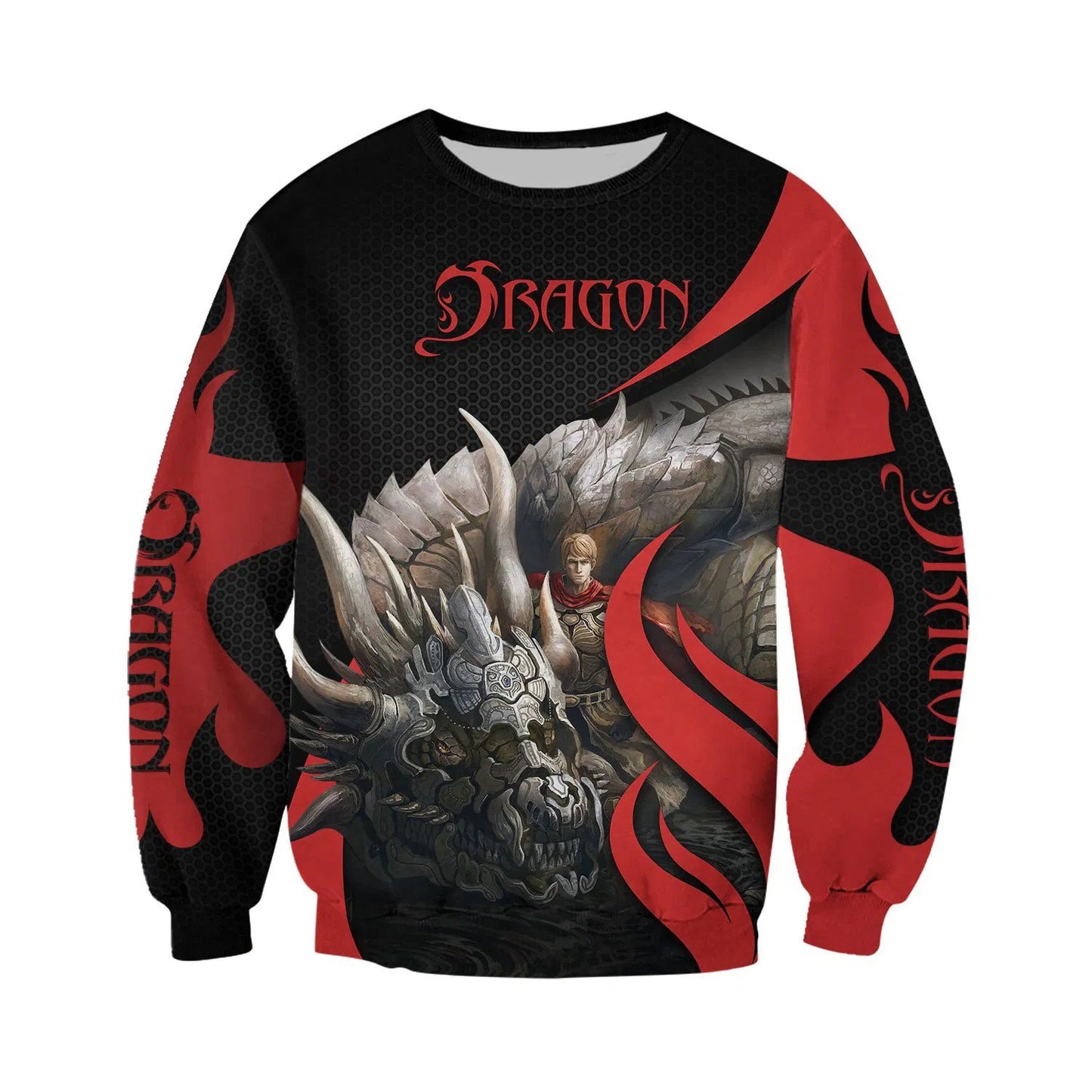 3D Tattoo and Dungeon Dragon Hoodie T Shirt For Men and Women NM050960-Apparel-NM-Sweatshirts-S-Vibe Cosy™