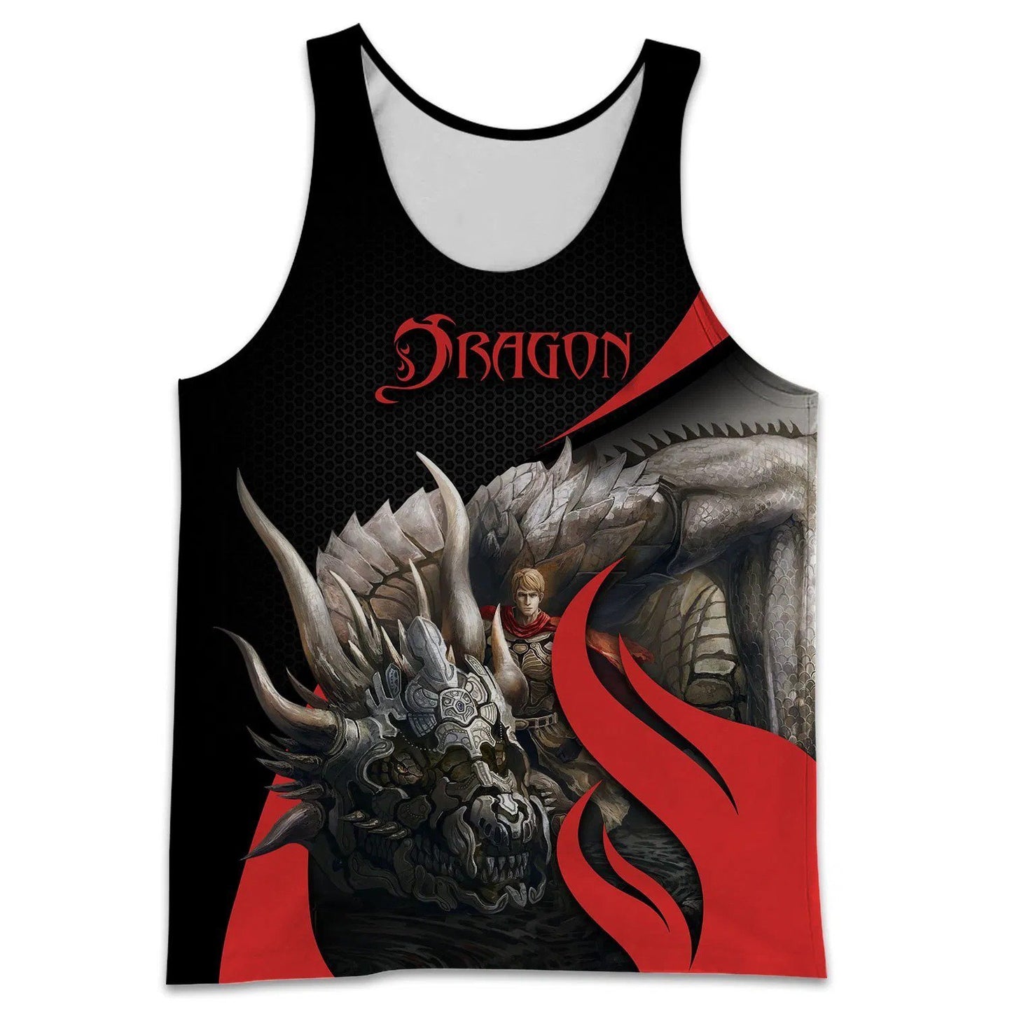 3D Tattoo and Dungeon Dragon Hoodie T Shirt For Men and Women NM050960-Apparel-NM-Tank Top-S-Vibe Cosy™