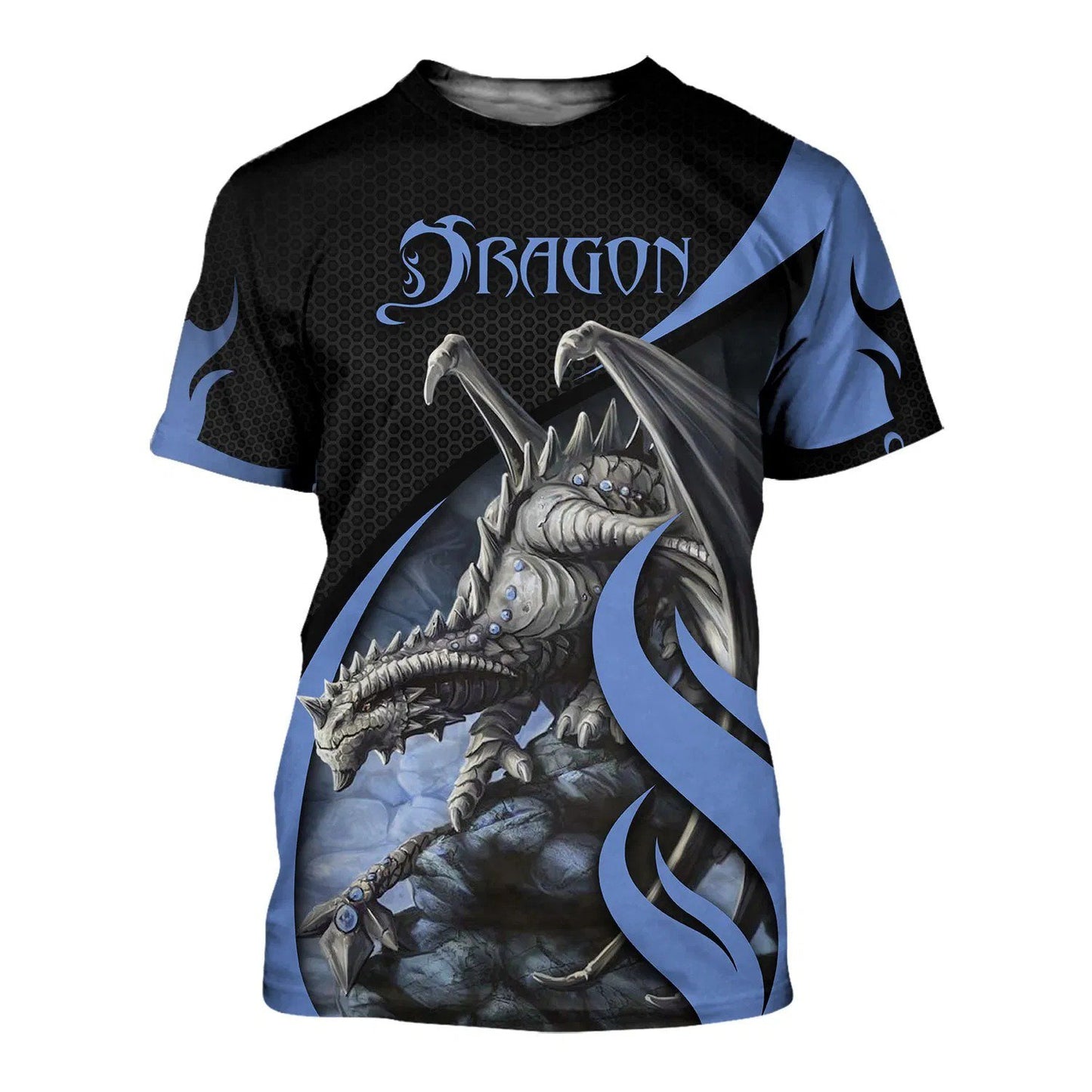 3D Tattoo and Dungeon Dragon Hoodie T Shirt For Men and Women NM050961-Apparel-NM-T-Shirt-S-Vibe Cosy™